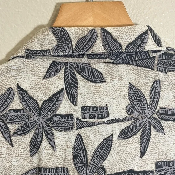 Merona Button Down Tropical Hawaiian Short Sleeve Shirt - Picture 8 of 13